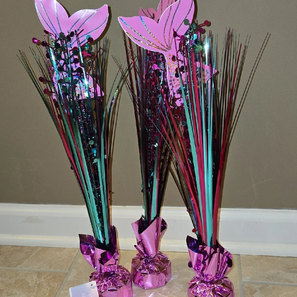 Amscan Pink and Teal Party Decorations 3pieces